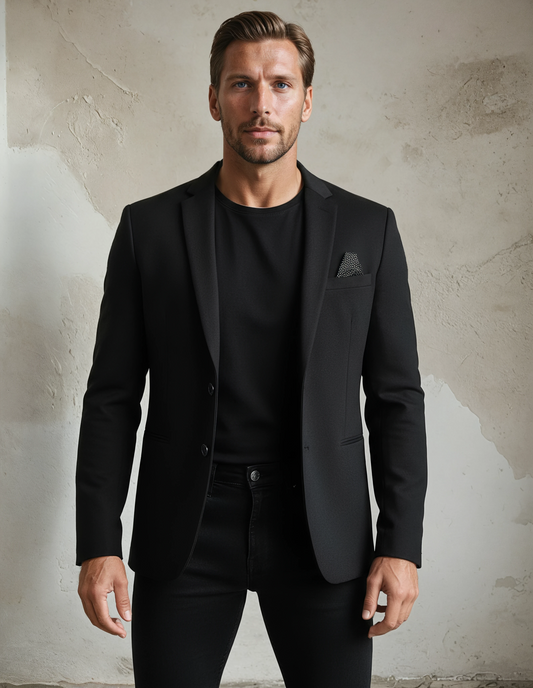 Black Stretch Performance Blazer