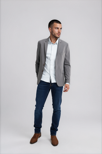 Dark Grey Stretch Performance Blazer