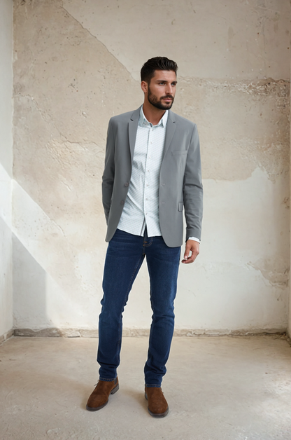 Dark Grey Stretch Performance Blazer