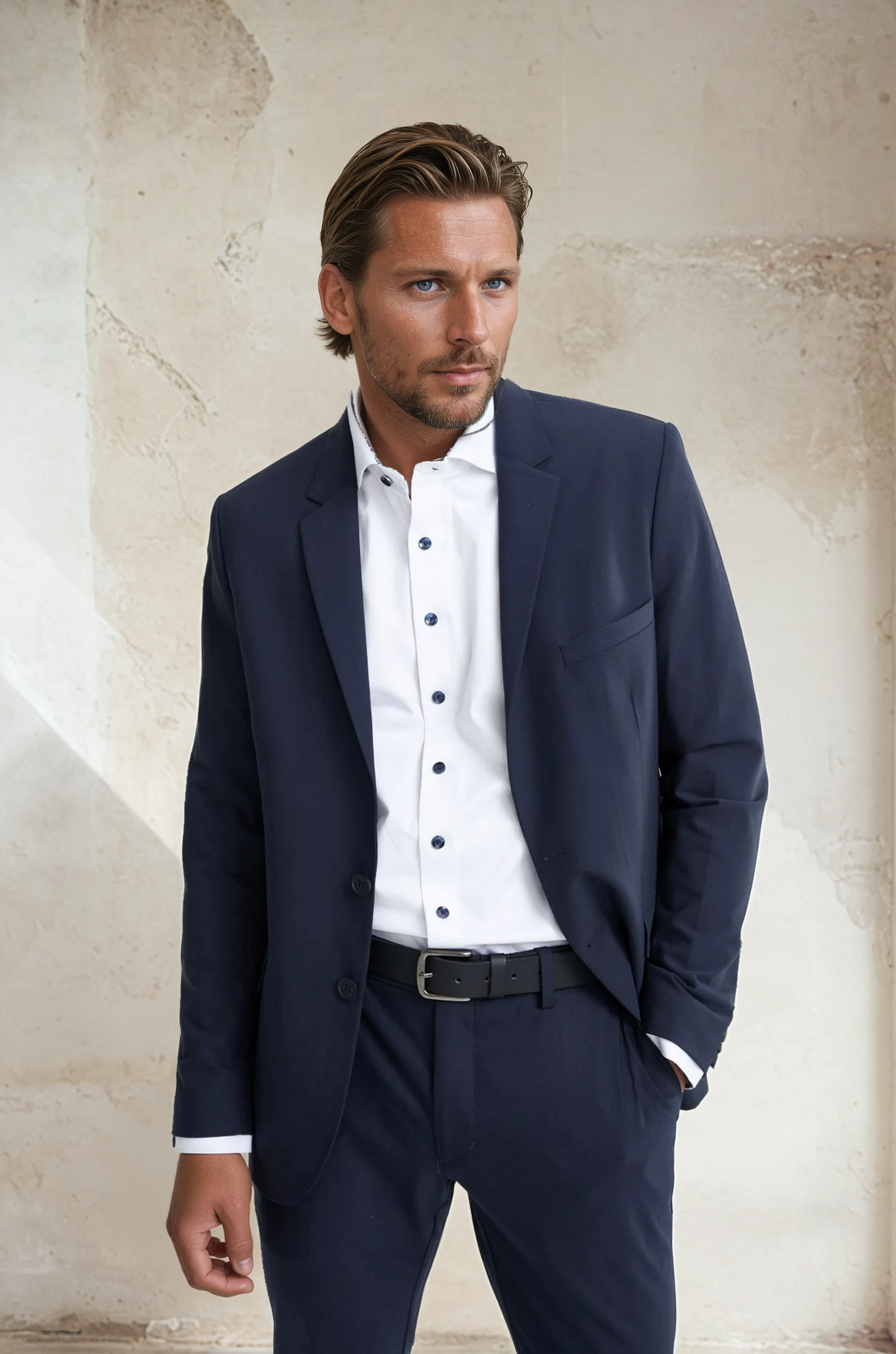 Navy Stretch Performance Blazer