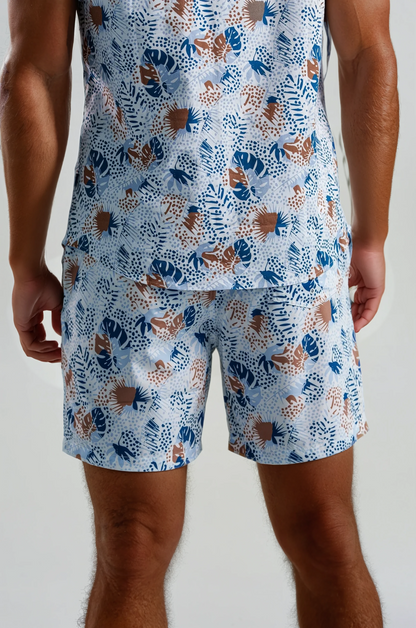 Tropical Print Swim Short