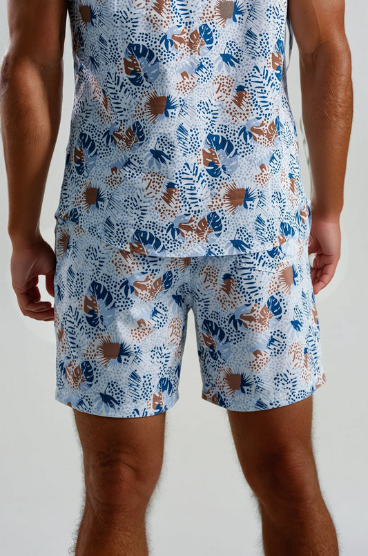 Tropical Print Swim Short