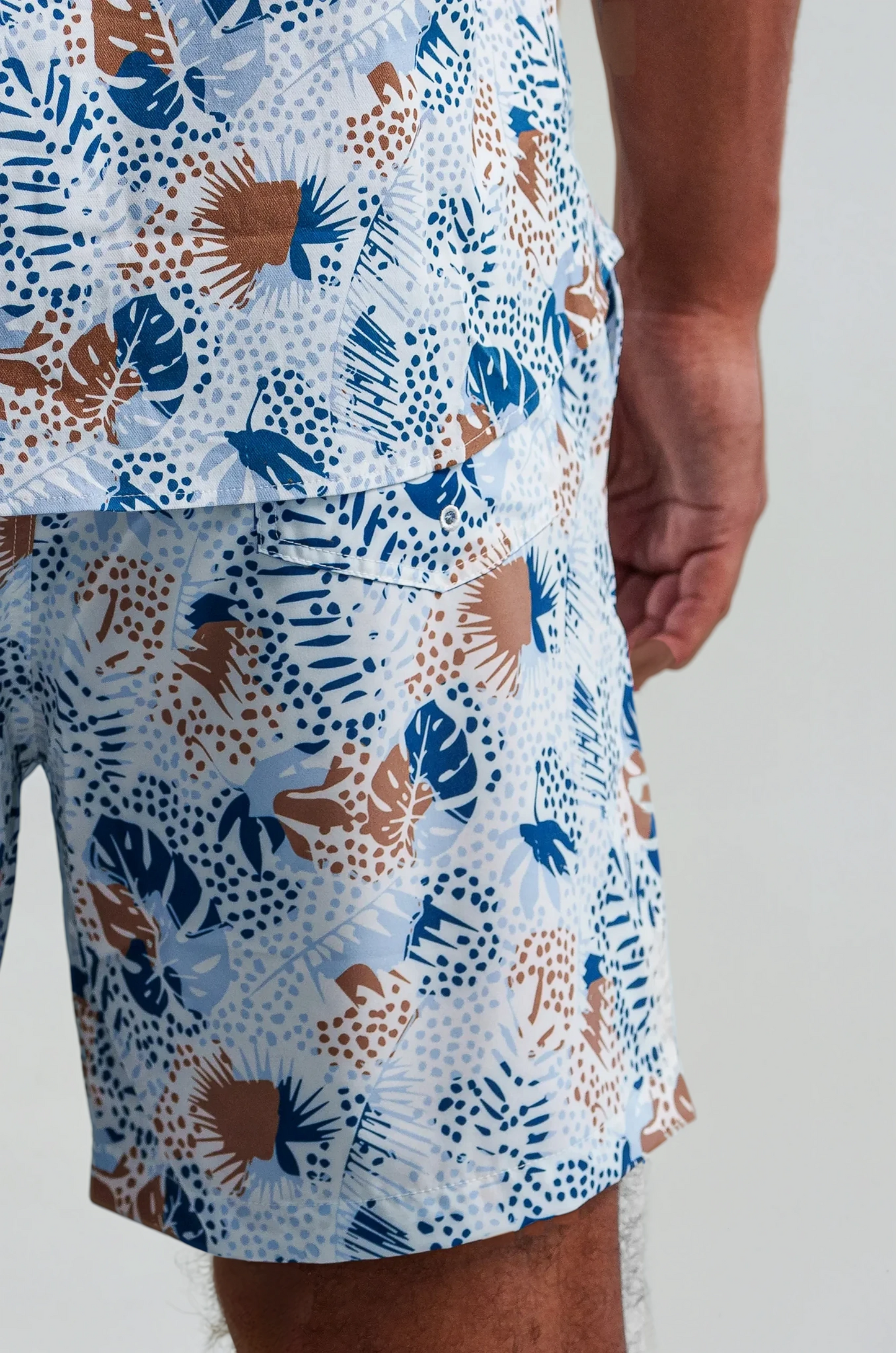 Tropical Print Swim Short