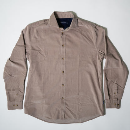 TRAVERSE - Dark Pink Corduroy Shirt
