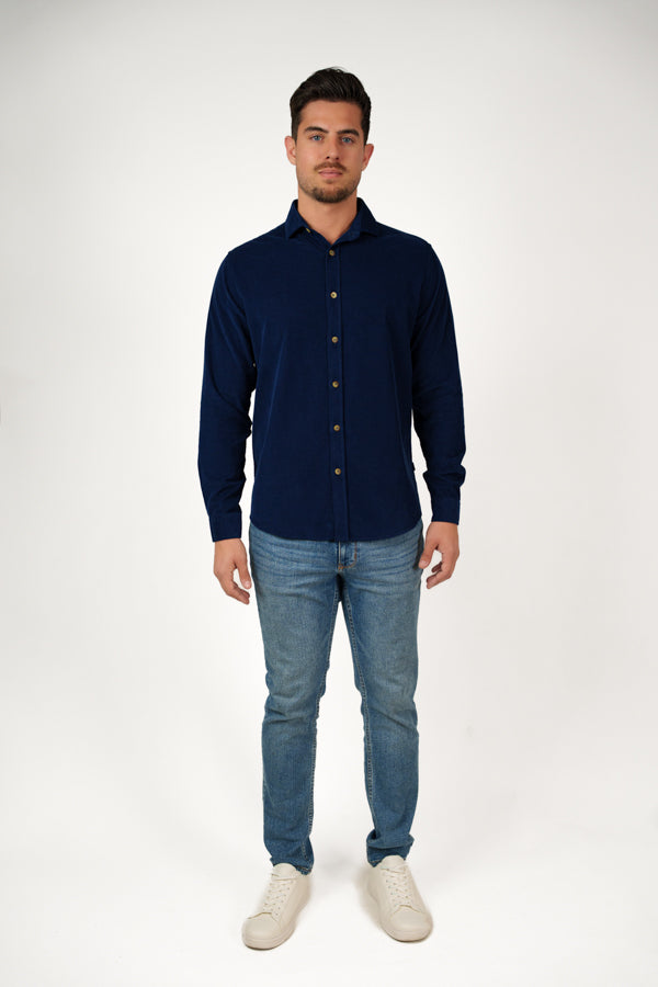 TRAVERSE - Dark Navy Corduroy Shirt