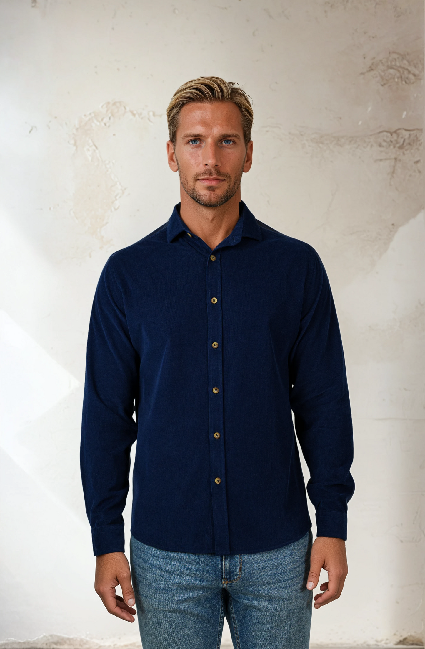 TRAVERSE - Dark Navy Corduroy Shirt