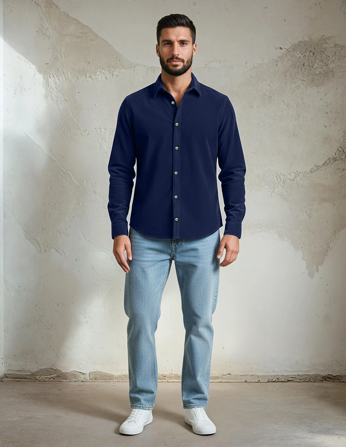 TRAVERSE - Dark Navy Corduroy Shirt