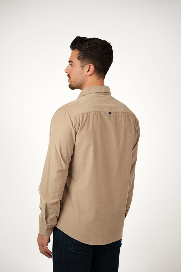TRAVERSE - Dark Pink Corduroy Shirt