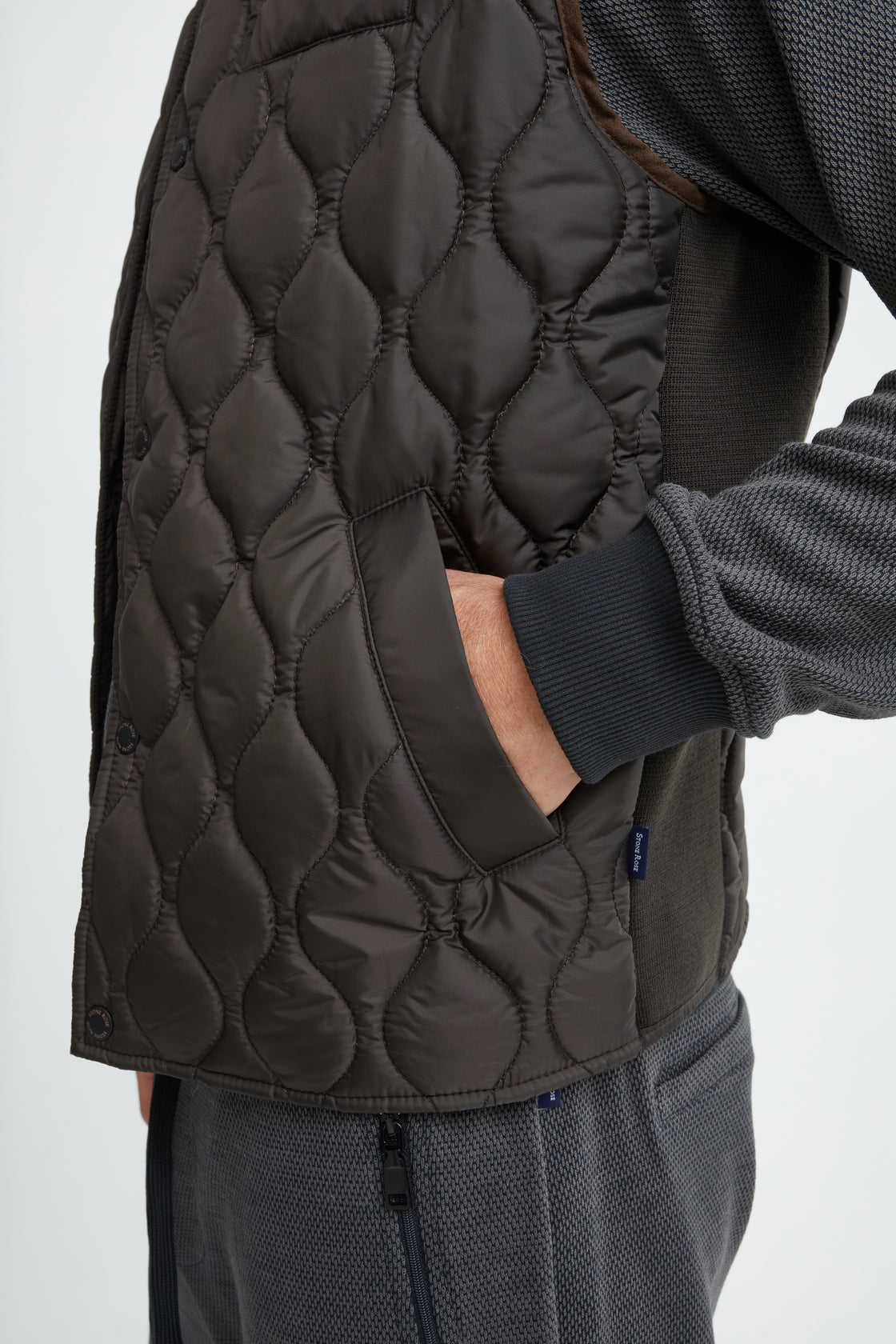 Olive Quilted Puffer Vest