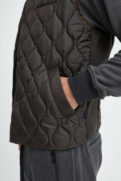 Olive Quilted Puffer Vest