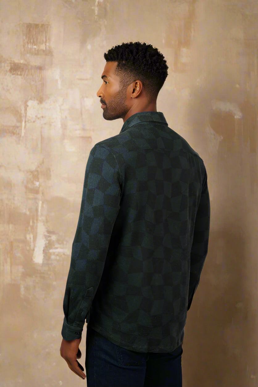 ROVER - Black Warped Checkerboard Shirt
