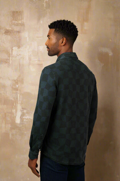 ROVER - Black Warped Checkerboard Shirt