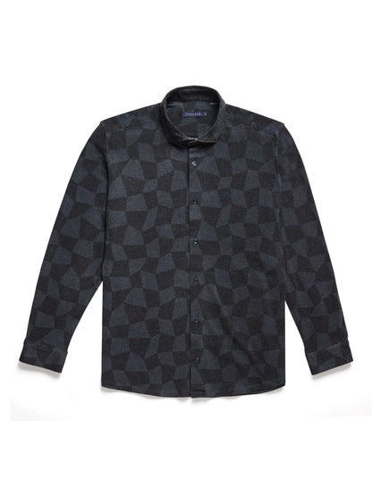 ROVER - Black Warped Checkerboard Shirt
