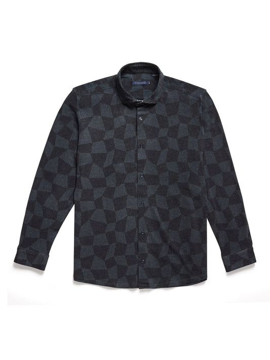 ROVER - Black Warped Checkerboard Shirt