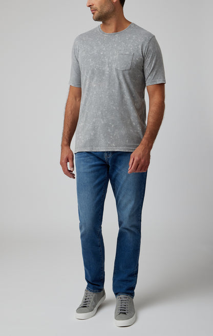Grey Acid Short Sleeve Crewneck T-Shirt