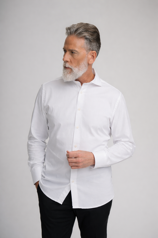 MONARCH - White Heritage Long Sleeve Shirt