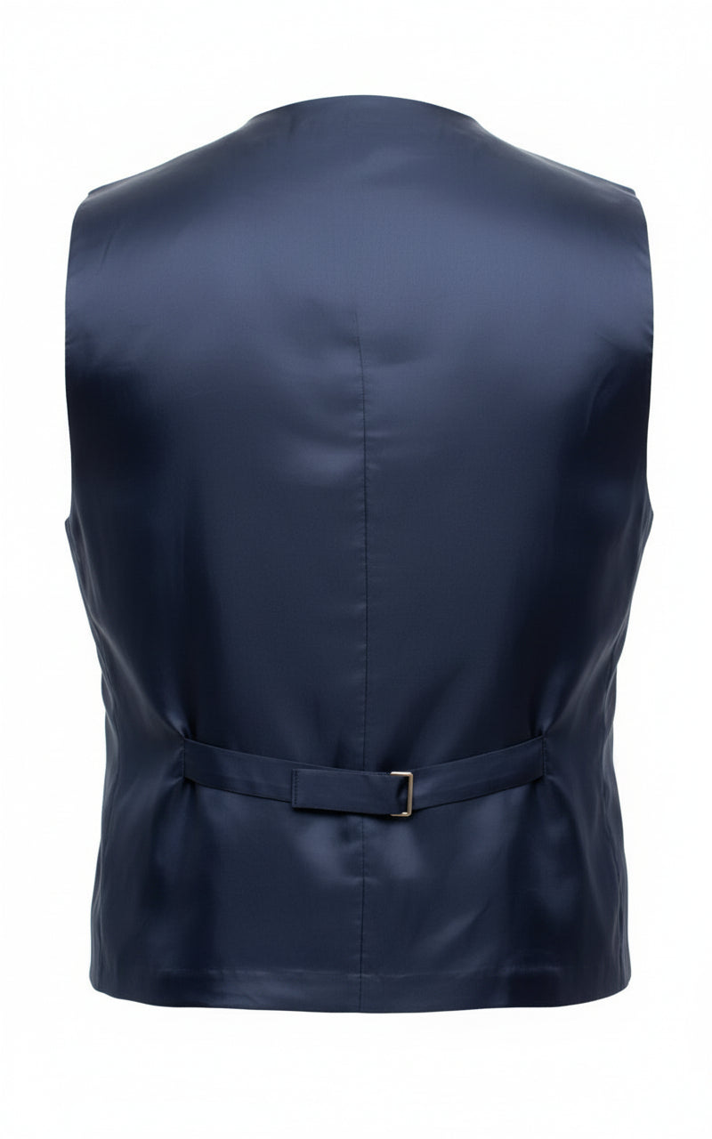 Charcoal Wool Texture Vest-Stone Rose