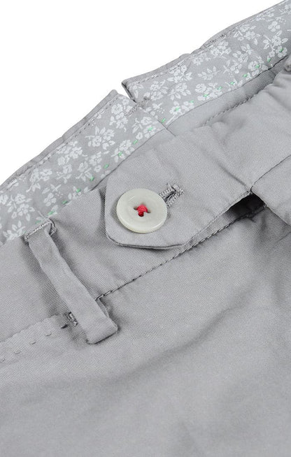 Italian Garment Dyed Chino in Gray - CTA 6101-Stone Rose