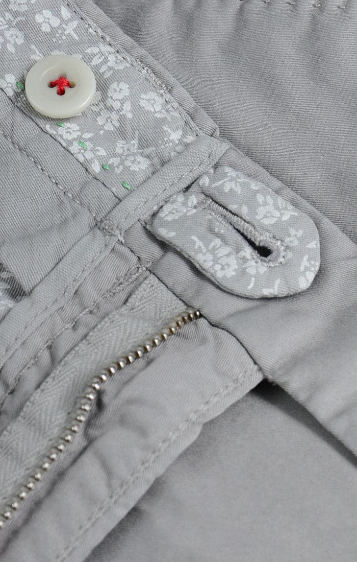 Italian Garment Dyed Chino in Gray - CTA 6101-Stone Rose