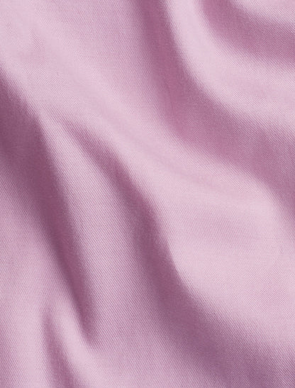 Lavender Solid Tencel Long Sleeve Shirt