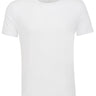 White Crew Neck Modal T-Shirt-Stone Rose