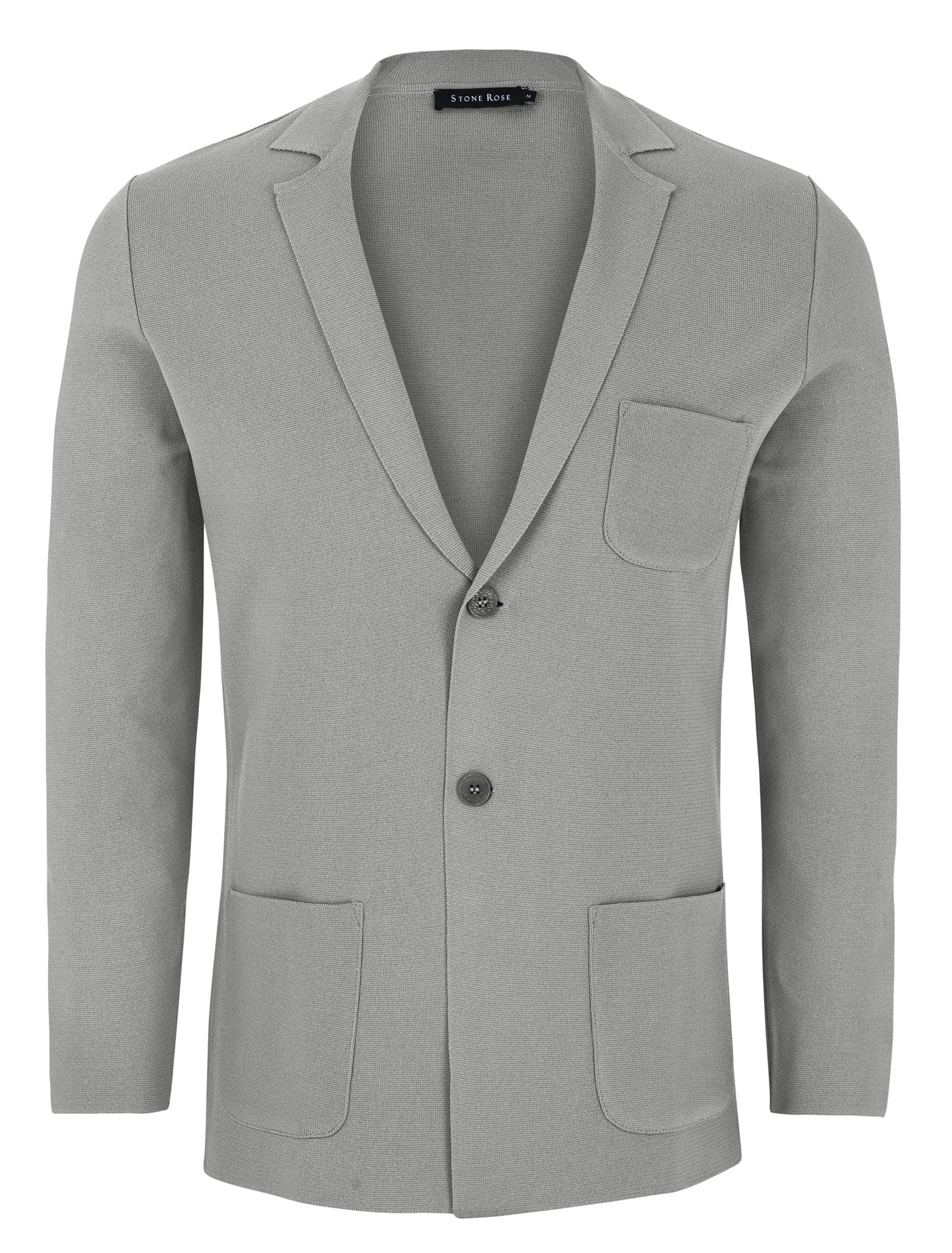 Medium Grey Knit Blazer