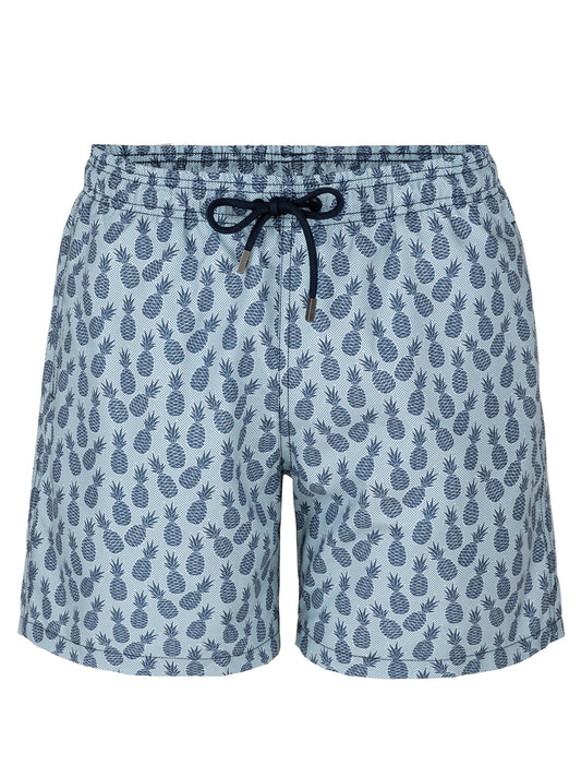 Light Grey Pineapple Stretch Swim Shorts
