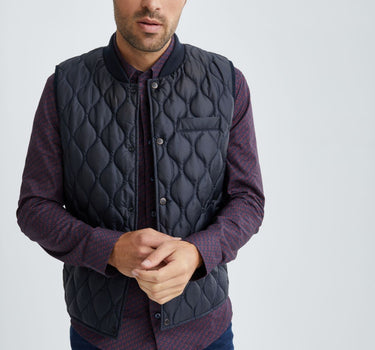Navy Quilted Puffer Vest