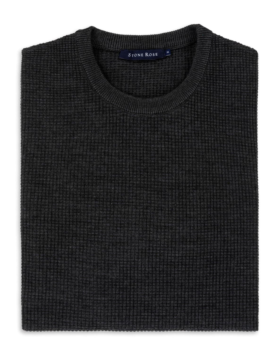 Charcoal Waffle Sweater