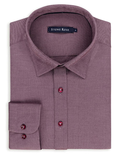 Berry Modal Knit Long Sleeve Shirt