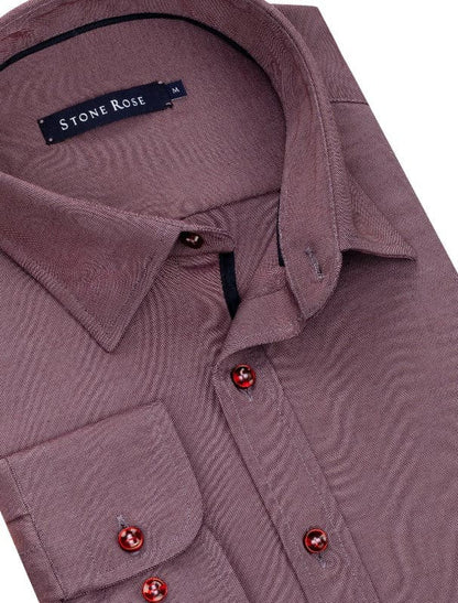 Berry Modal Knit Long Sleeve Shirt