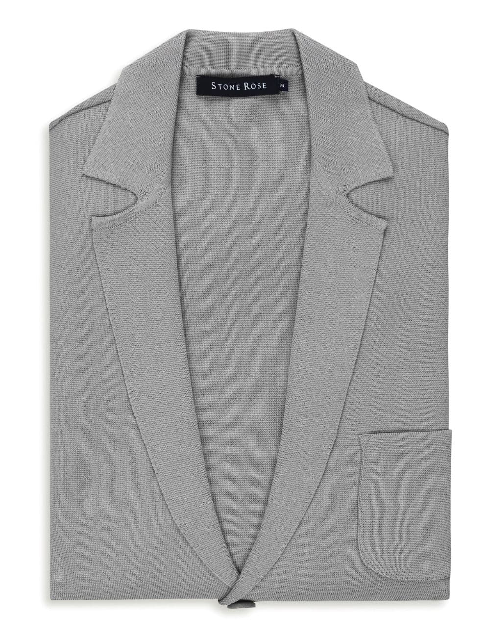 Medium Grey Knit Blazer
