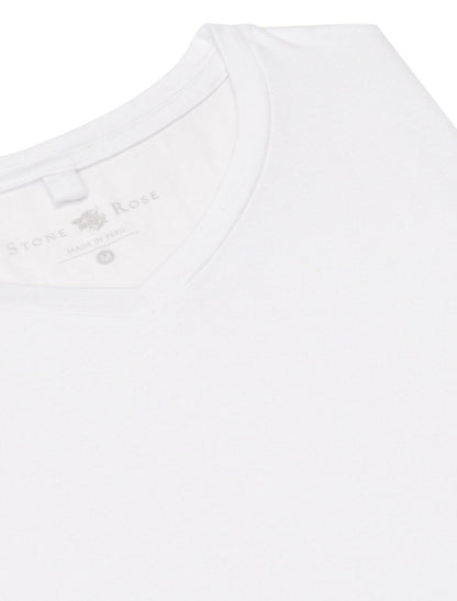 White V-Neck Modal T-Shirt