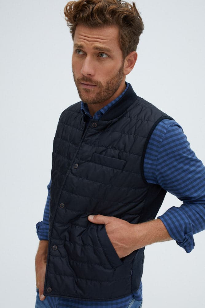 Navy Puffer Vest