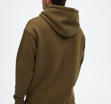 Olive Solid Fleece Hoodie