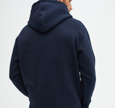 Navy Solid Fleece Hoodie