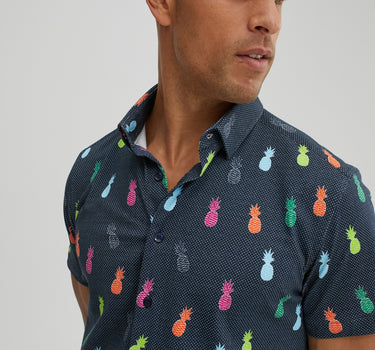 Navy Multicolor Pineapple T-Series DryTouch® Shirt