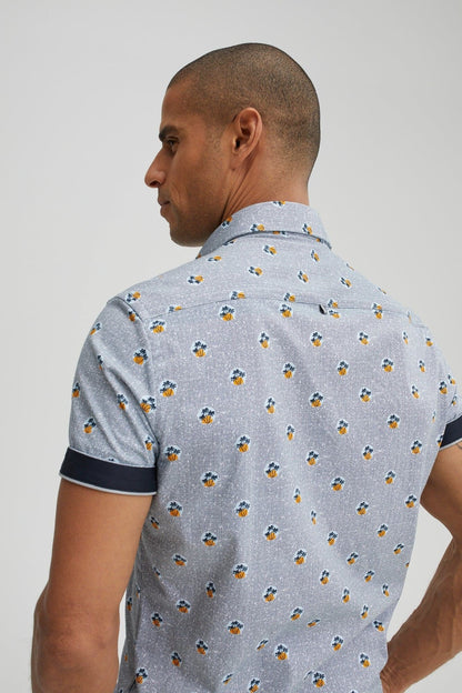 Navy Palm Trees T-Series DryTouch Shirt