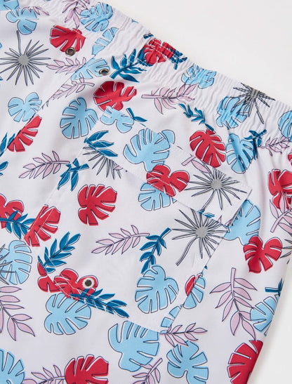 Tropical Print Swim Short