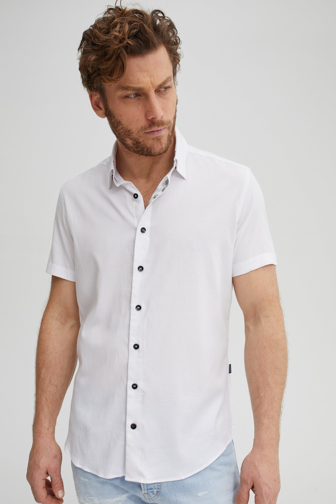 White Tencel Woven Shirt