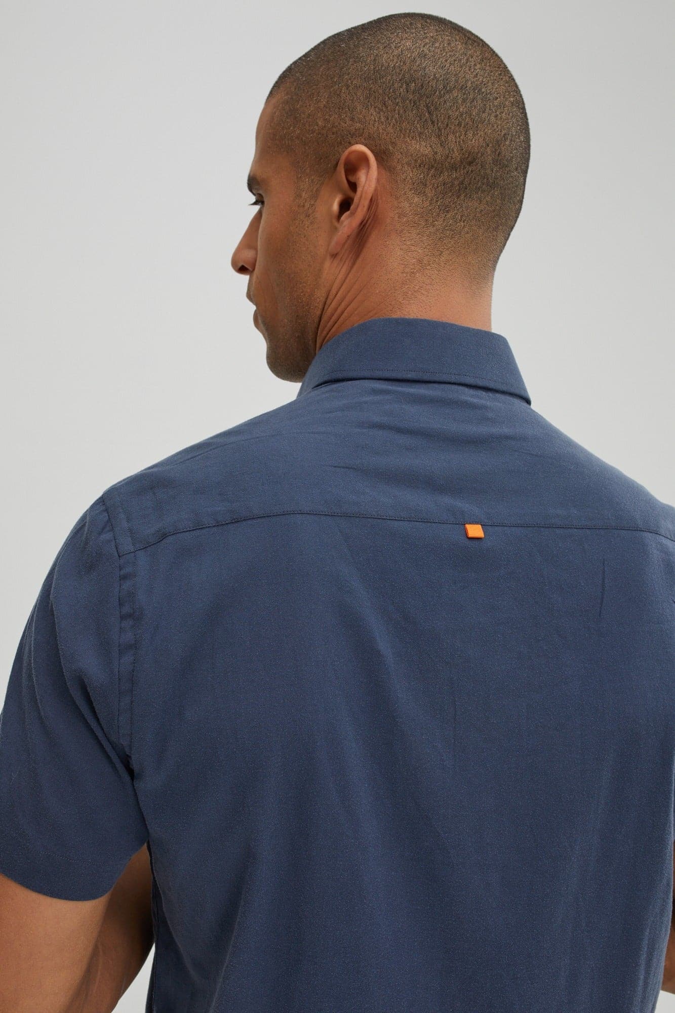 Navy Tencel Woven Shirt