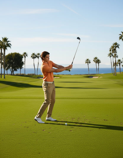 Papaya Solid Short Sleeve Polo