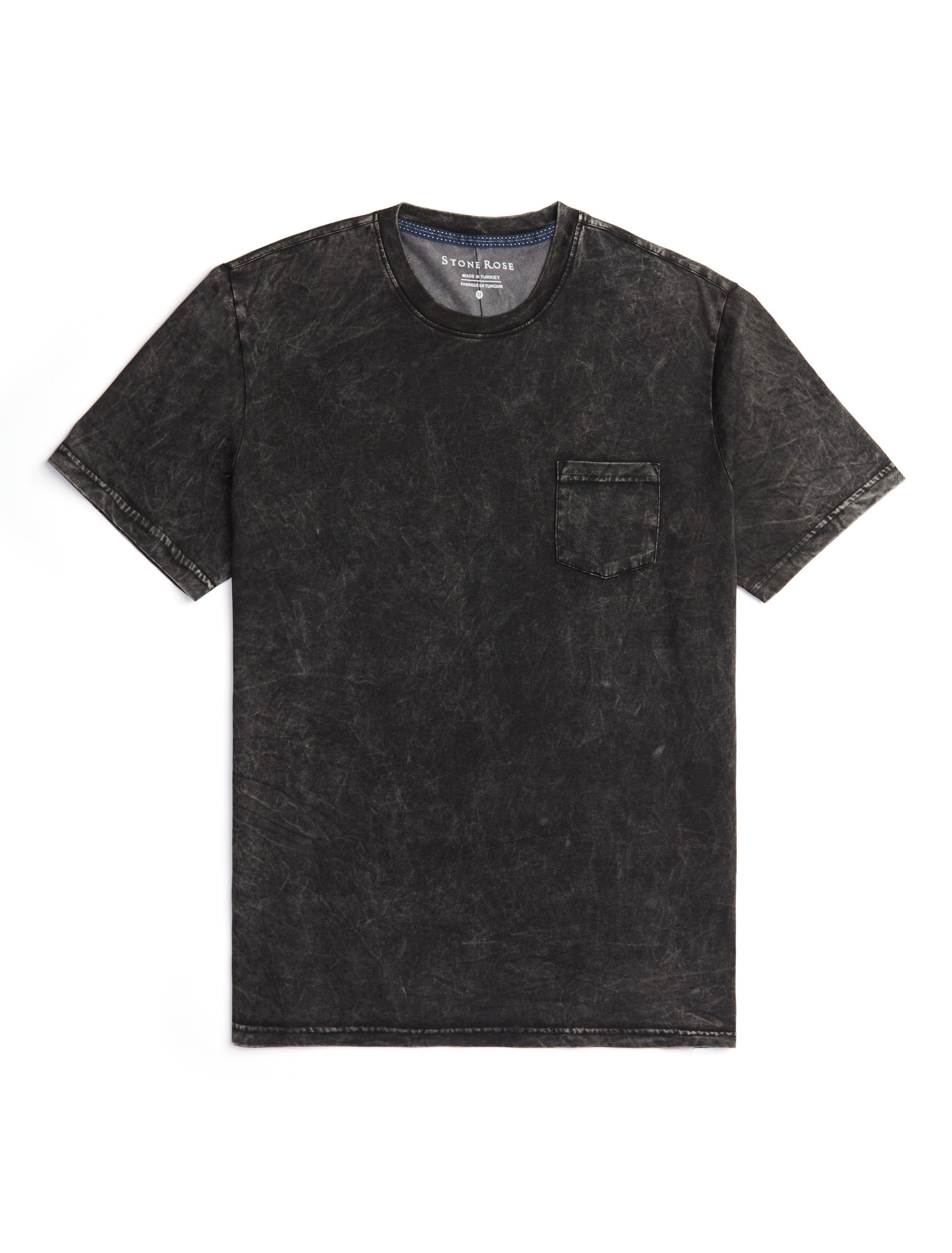 Black Acid Short Sleeve Crewneck T-Shirt