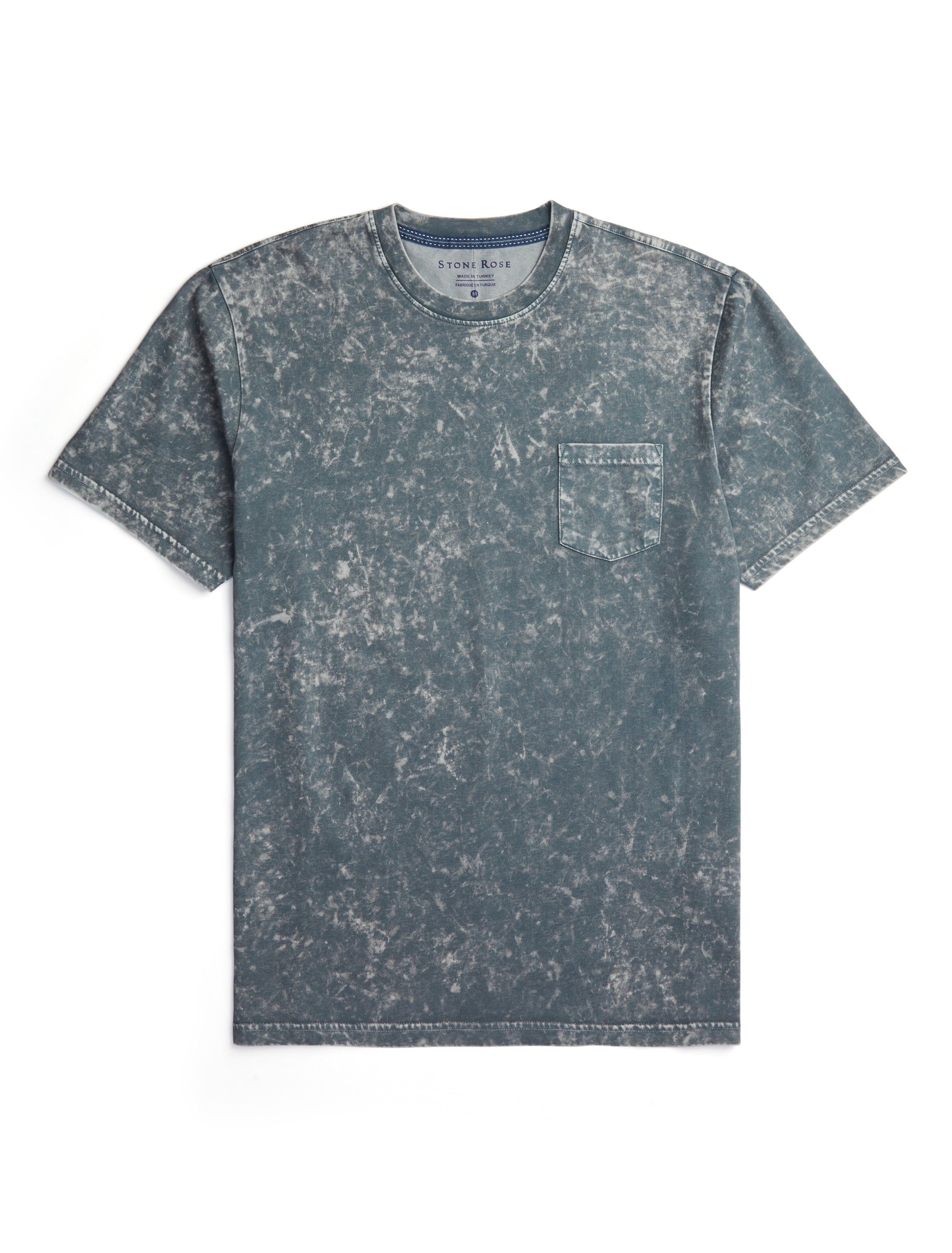 Grey Acid Short Sleeve Crewneck T-Shirt