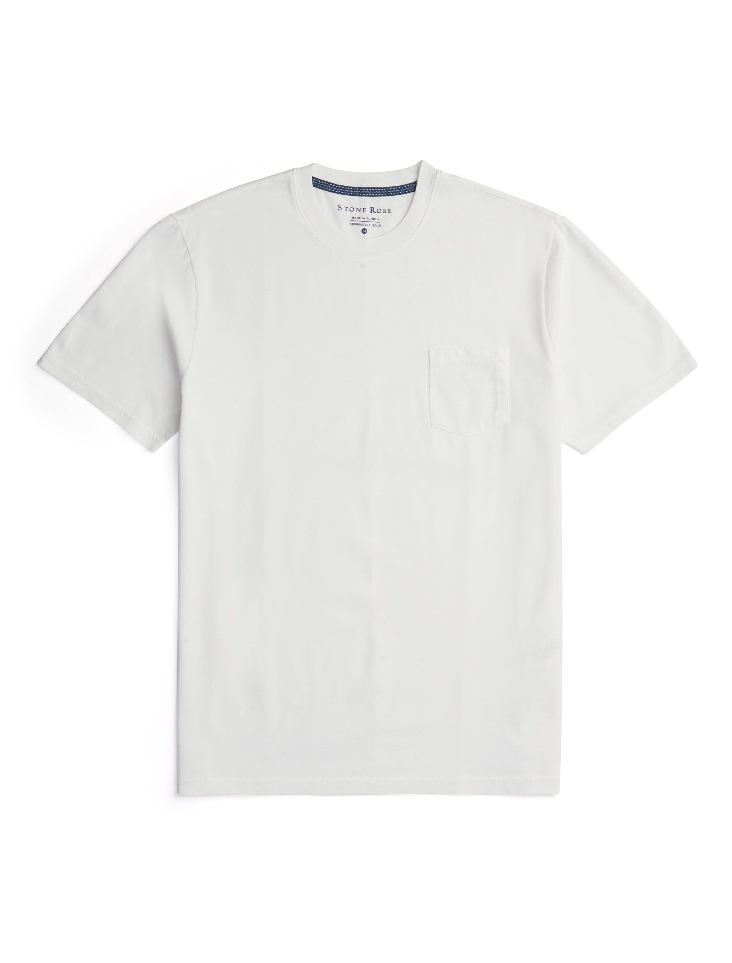 White Acid Short Sleeve Crewneck T-Shirt