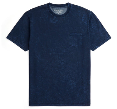 Navy Acid Short Sleeve Crewneck T-Shirt