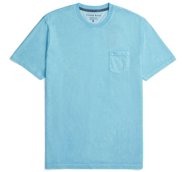 Turquoise Acid Short Sleeve Crewneck T-Shirt