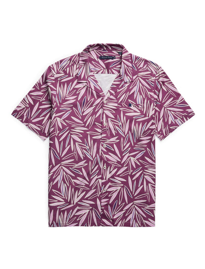 Purple Leaf Resort Short Sleeve Shirt