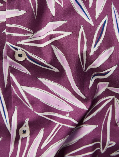Purple Leaf Resort Short Sleeve Shirt