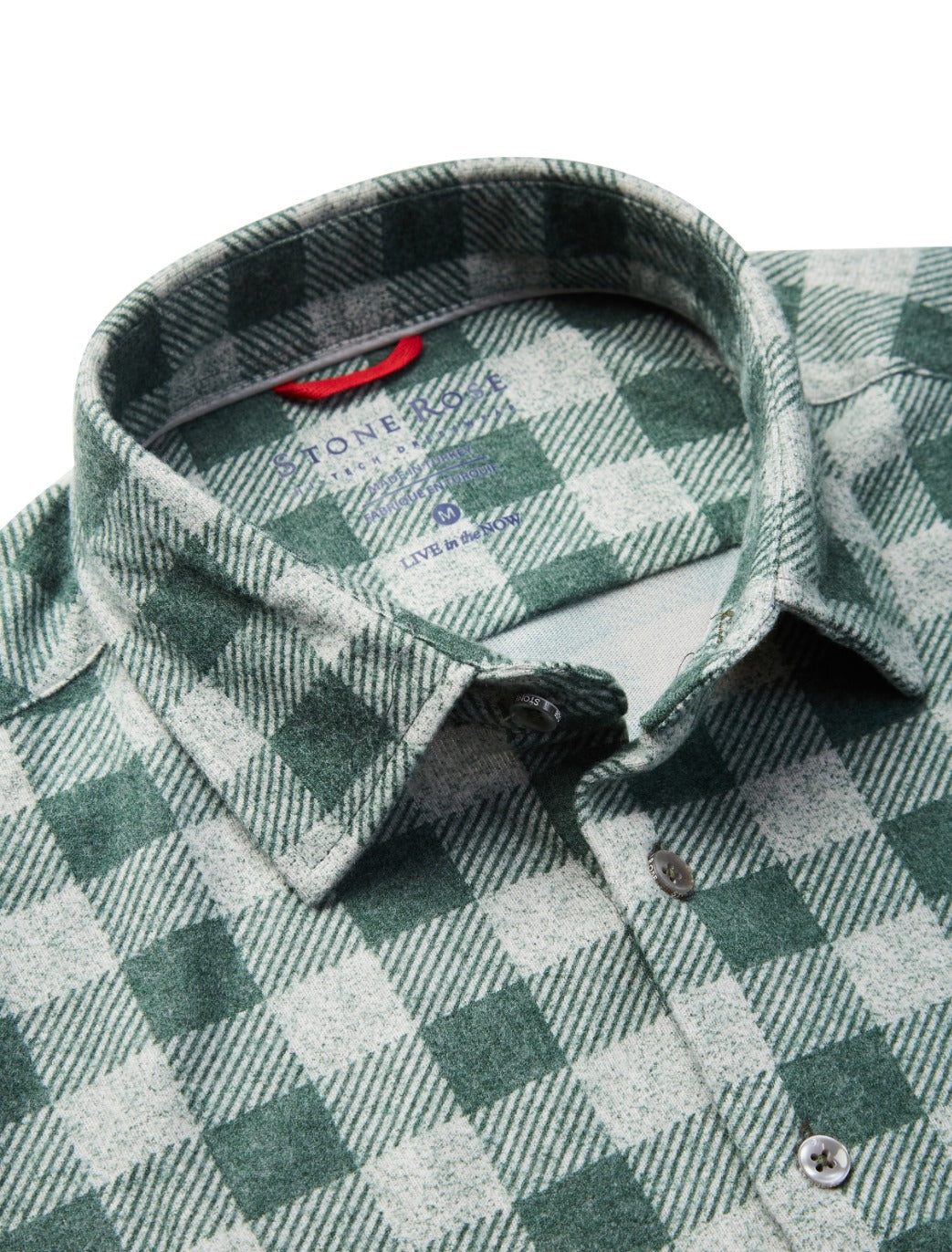 Olive T-Series Fleece Buffalo Check Shirt